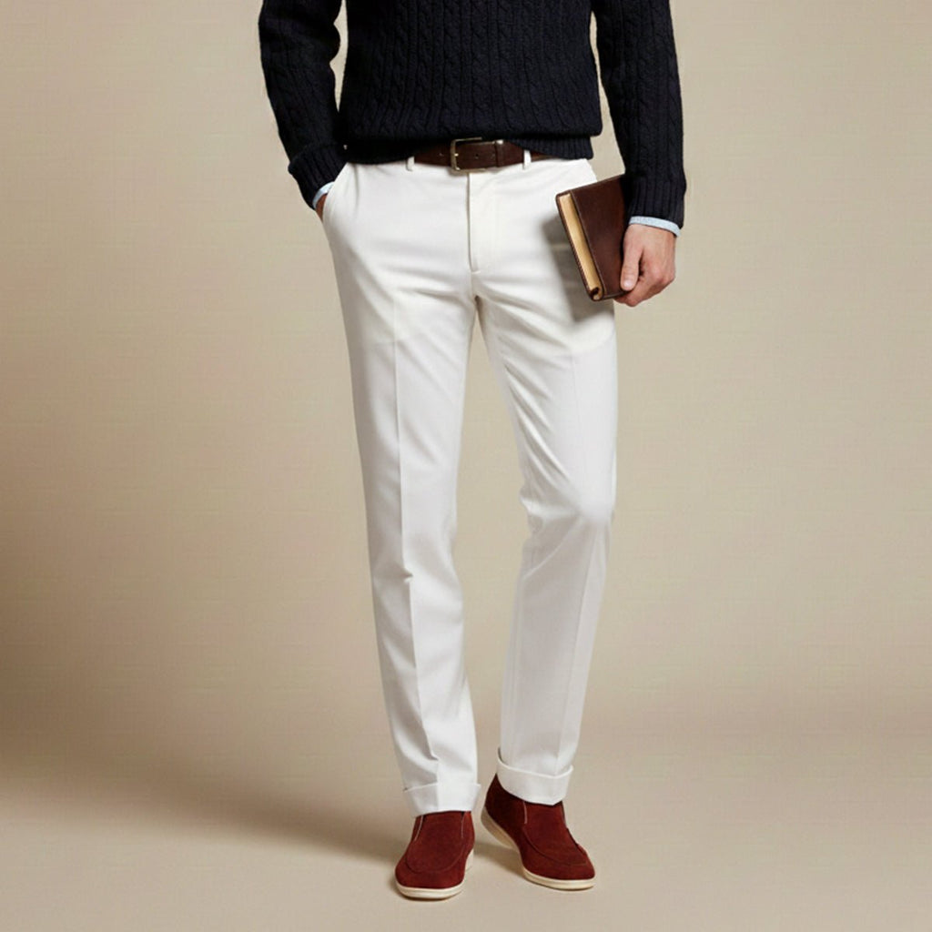 Zamszowe mokasyny męskie wsuwane – gumowa podeszwa - Arkadya Outlet - Men Shoes