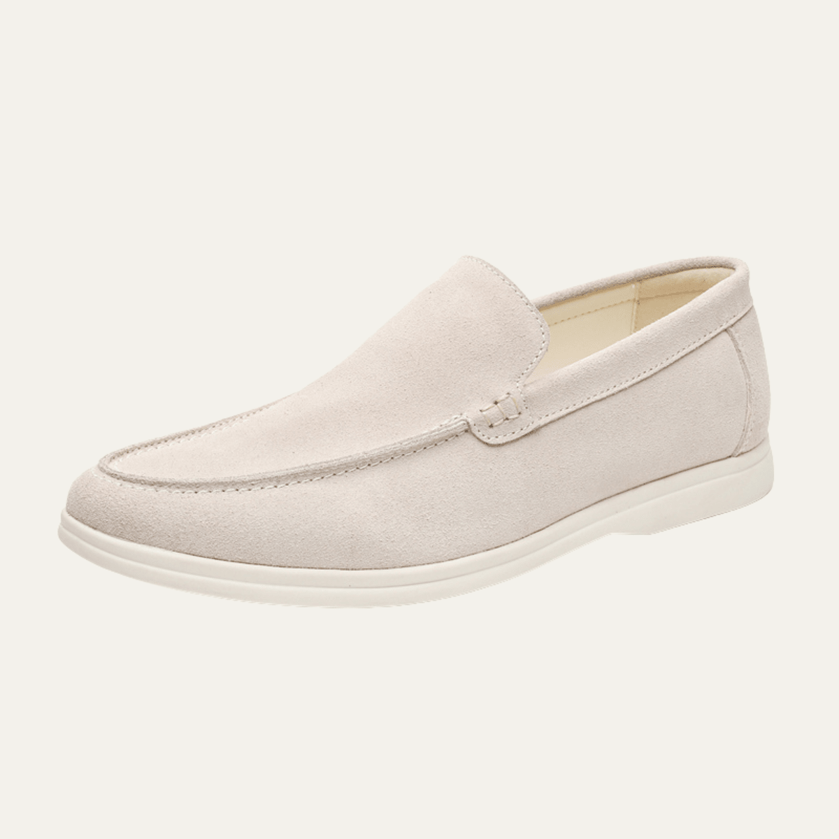 Zamszowe mokasyny męskie wsuwane – miękka skóra - Arkadya Outlet - Men Shoes