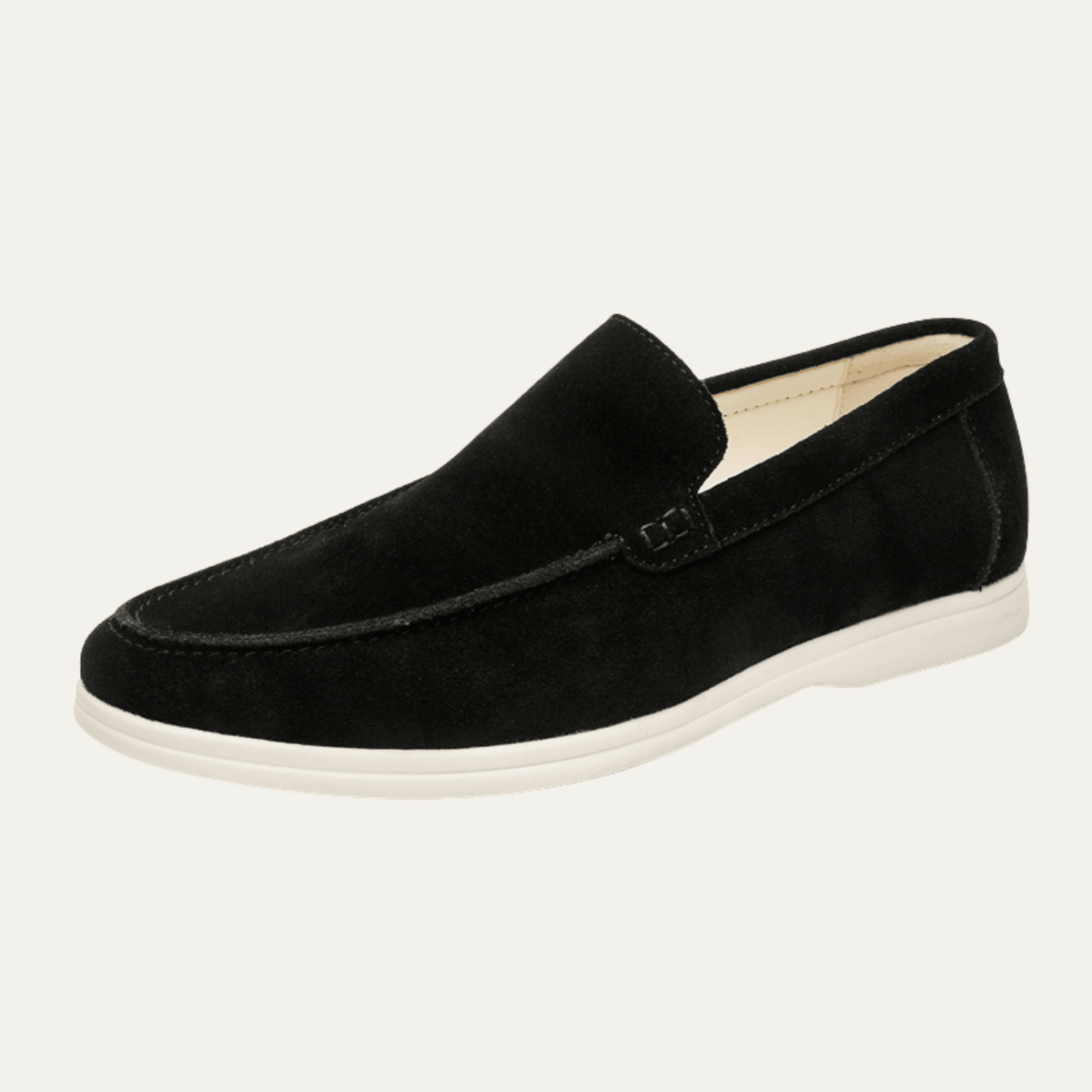 Zamszowe mokasyny męskie wsuwane – miękka skóra - Arkadya Outlet - Men Shoes
