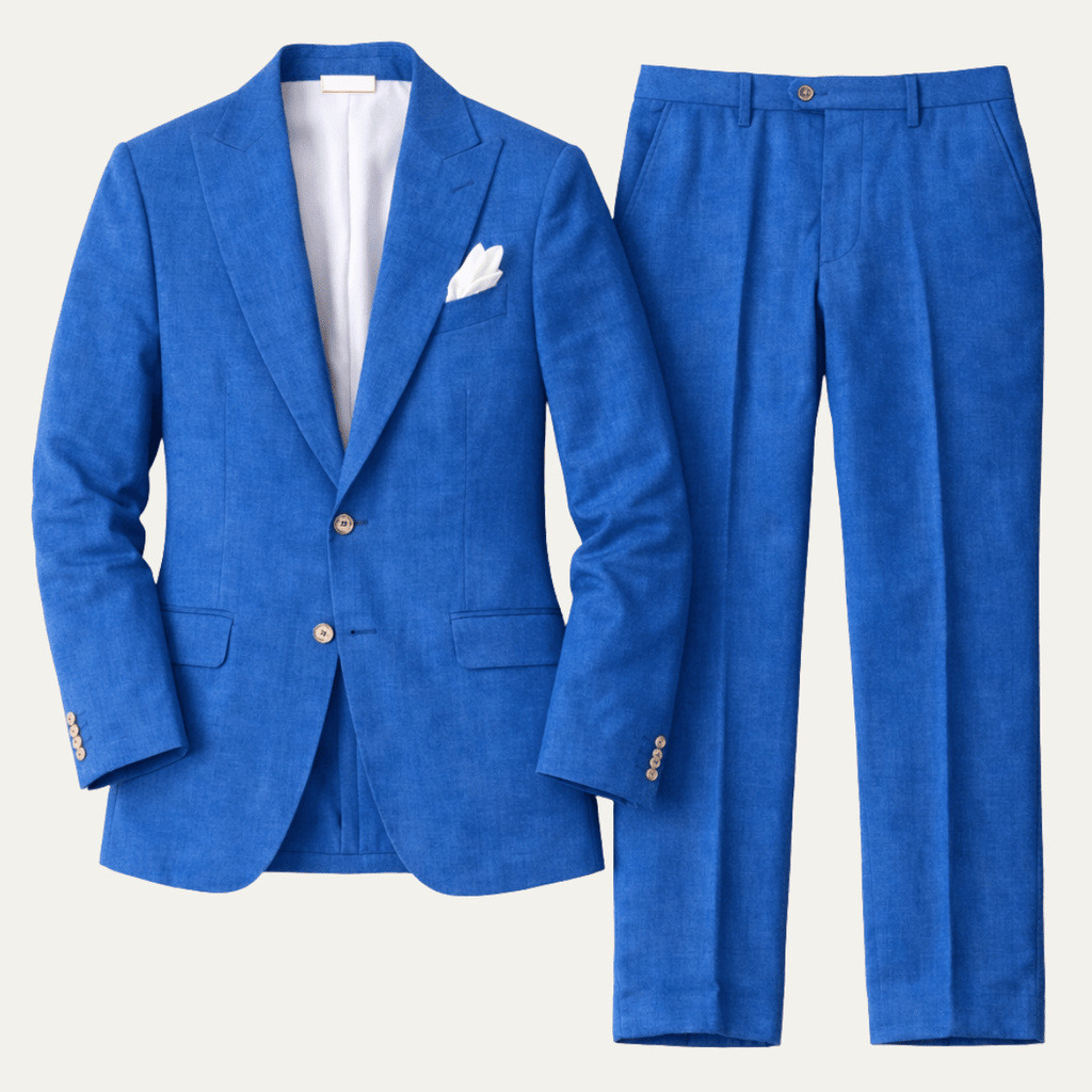 Zestaw garniturowy męski dwuczęściowy – dopasowany - Arkadya Outlet - Men Suit