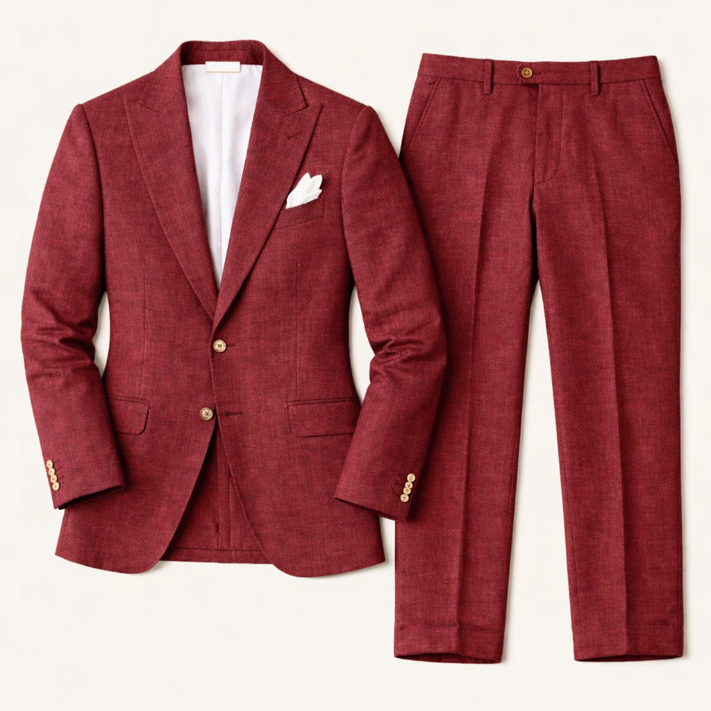 Zestaw garniturowy męski dwuczęściowy – dopasowany - Arkadya Outlet - Men Suit