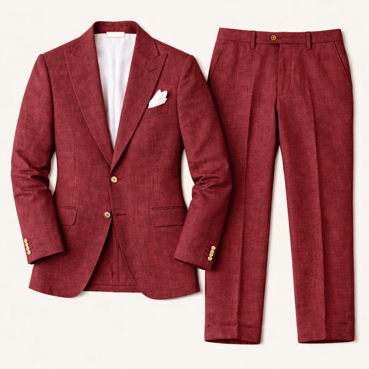 Zestaw garniturowy męski dwuczęściowy – dopasowany - Arkadya Outlet - Men Suit