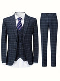 Zestaw Garniturowy Męski Dwuczęściowy Slim Fit Formalny - Arkadya Outlet - Men Suit