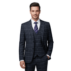Zestaw Garniturowy Męski Dwuczęściowy Slim Fit Formalny - Arkadya Outlet - Men Suit