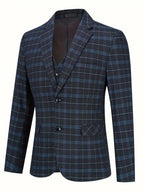 Zestaw Garniturowy Męski Dwuczęściowy Slim Fit Formalny - Arkadya Outlet - Men Suit