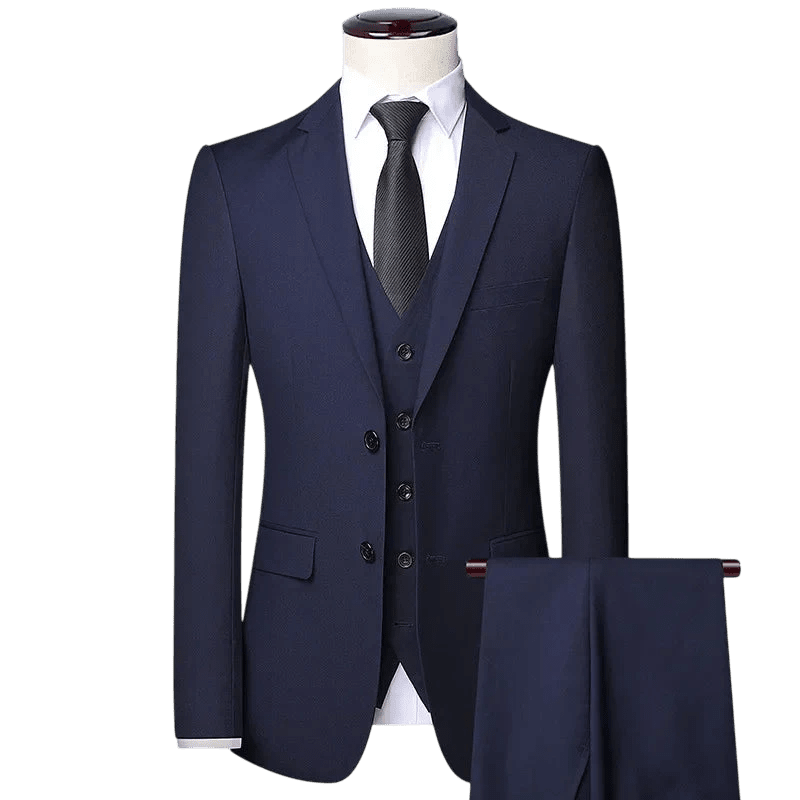 Zestaw Garniturowy Męski Trzyczęściowy Z Marynarką I Kamizelką - Arkadya Outlet - Men Suit