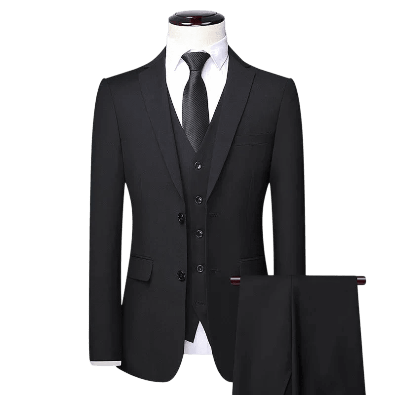 Zestaw Garniturowy Męski Trzyczęściowy Z Marynarką I Kamizelką - Arkadya Outlet - Men Suit