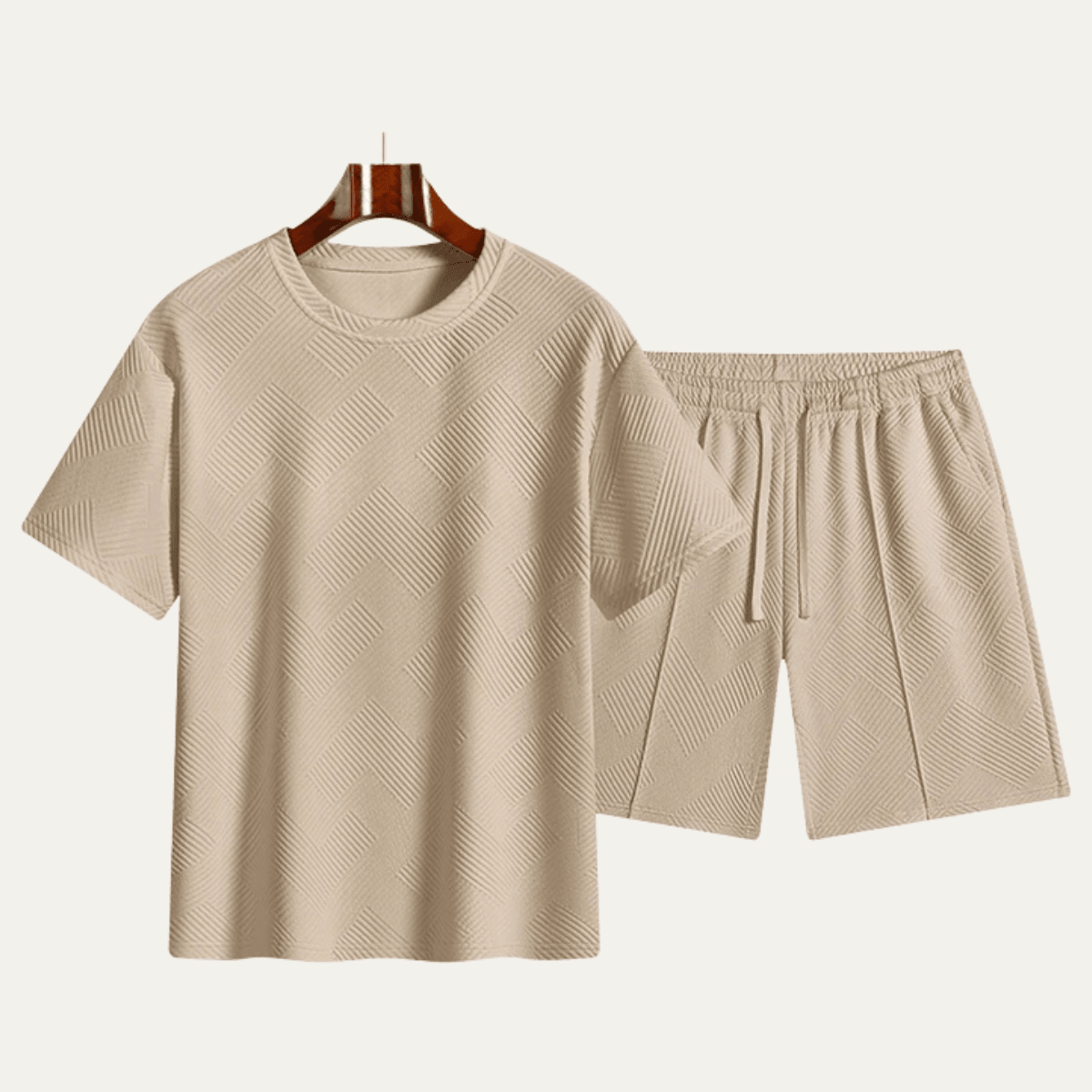Zestaw męski gładki z gumką w pasie - Arkadya Outlet - Men Set