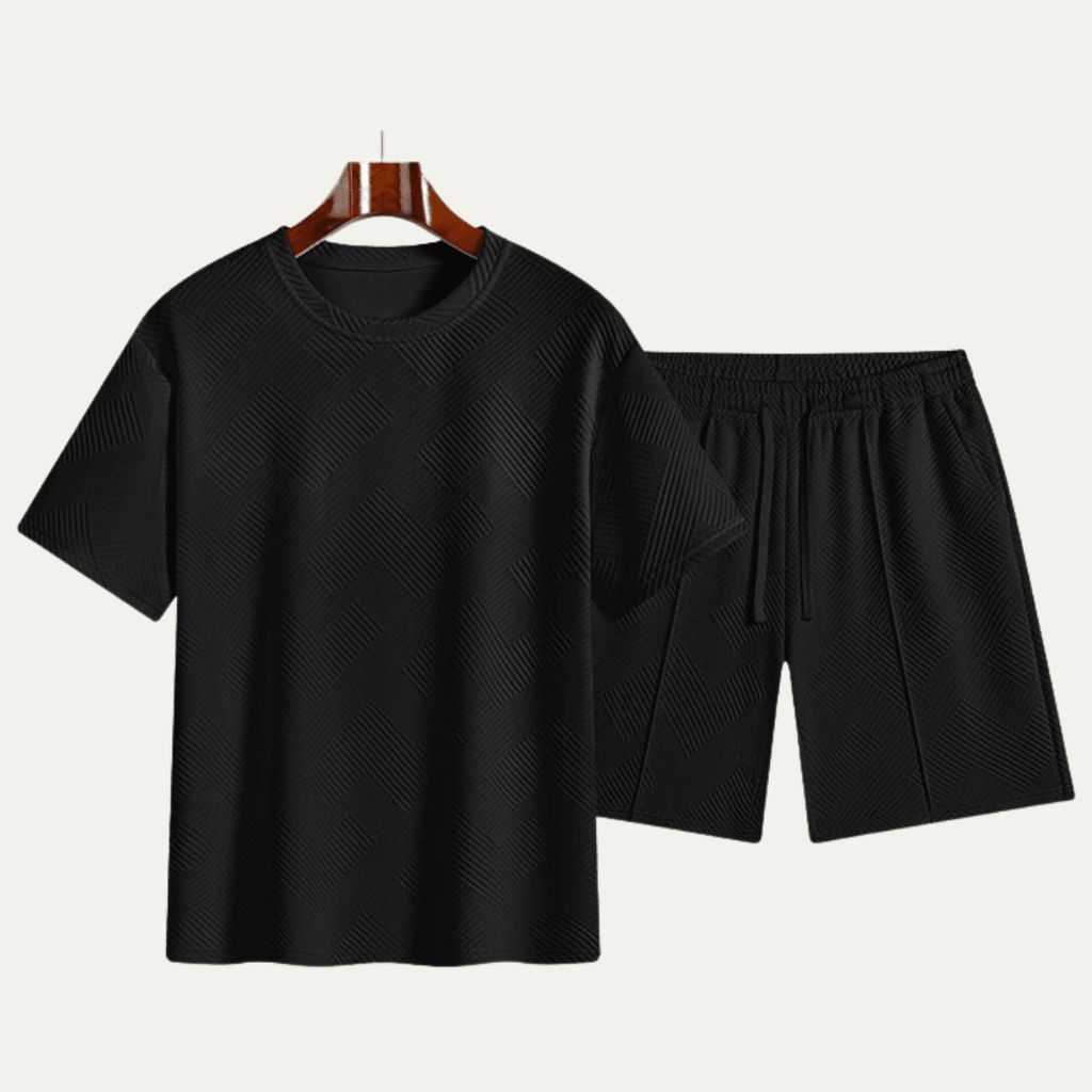 Zestaw męski gładki z gumką w pasie - Arkadya Outlet - Men Set