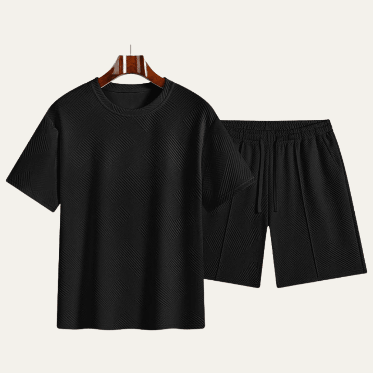 Zestaw męski gładki z gumką w pasie - Arkadya Outlet - Men Set